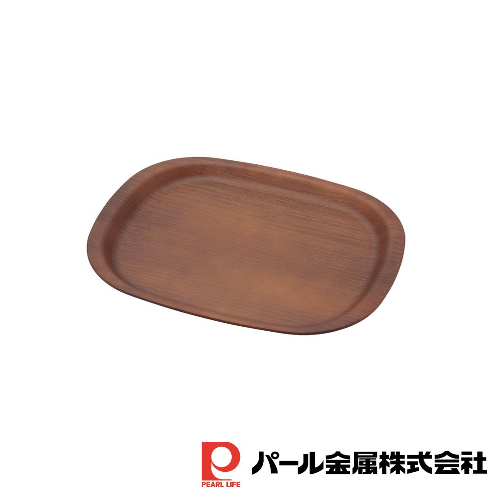 【お得な2個セット】ノンスリップ 抗菌木目調トレー36cm | ノンスリップ トレー お盆 抗菌 木目調 すべりにくい 日本製 ランチマット おしゃれ