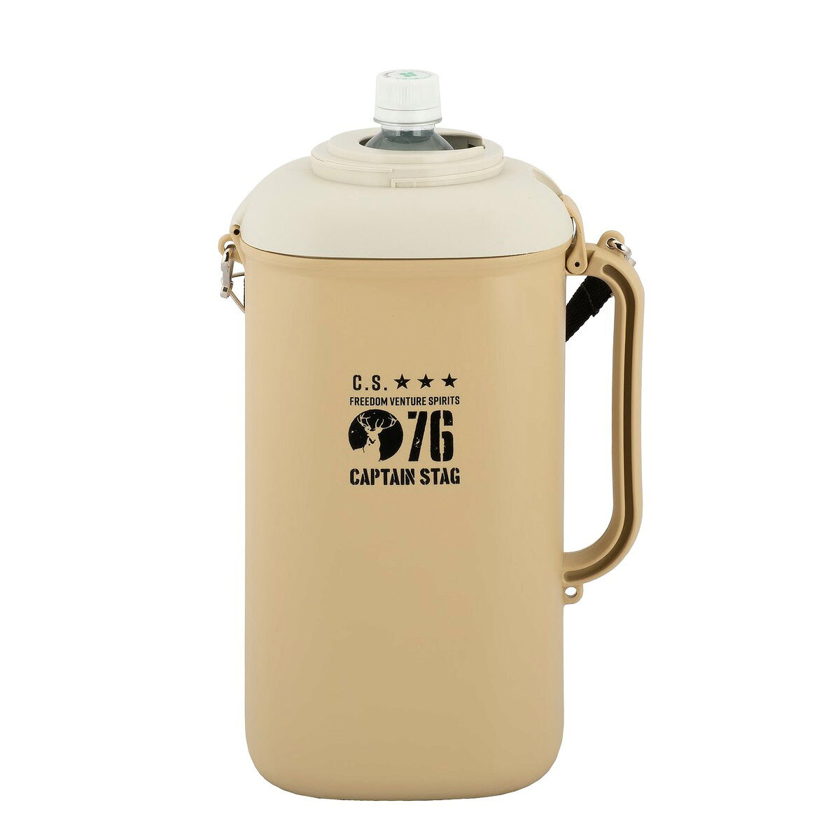 【2個セット】キャプテンスタッグ(CAPTAINSTAG) ペットボトル用クーラー2L用 保冷剤付 (ベージュ) UE-2039 | ベージュ 保冷剤付 2L用 アウトドア クーラー キャンプ 保冷剤 カップ ショルダー付 ペットボトル 水筒 ボトル first23-18826018 セミプロDIY店ファースト サンプル画像2
