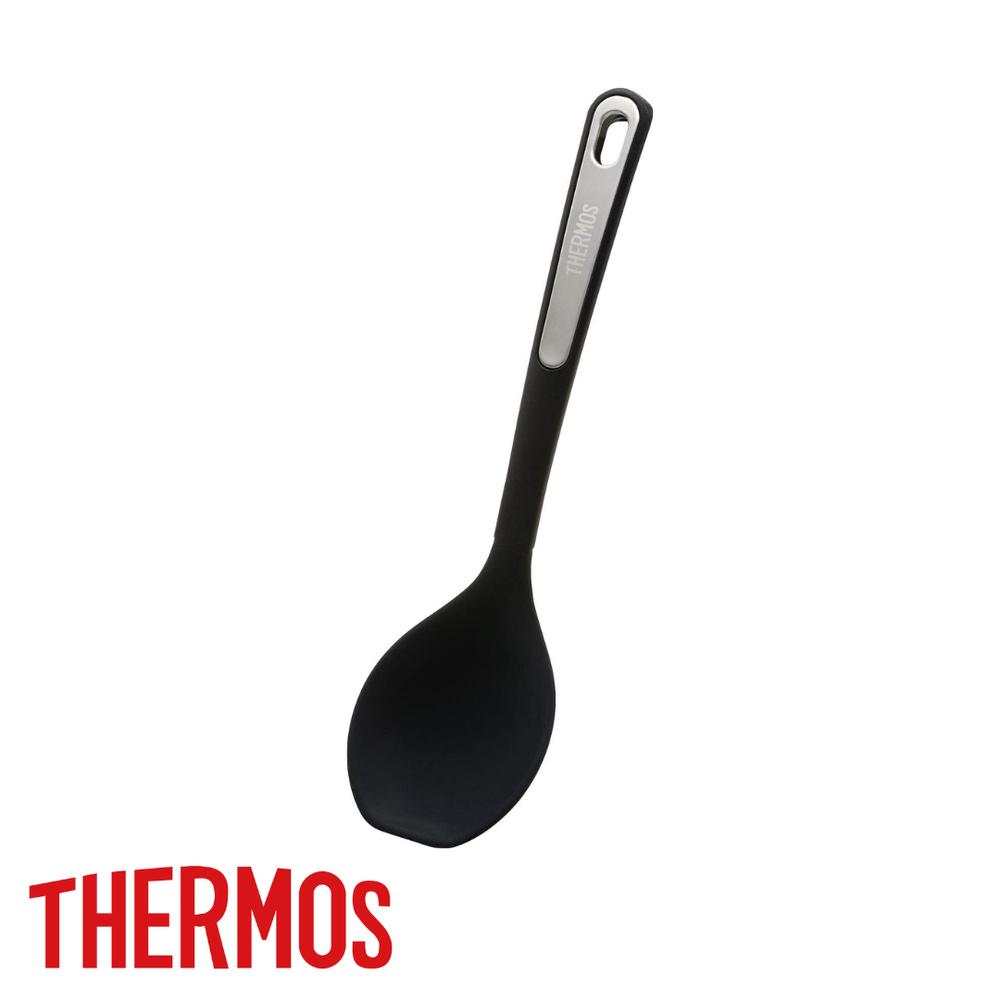 楽天セミプロDIY店ファースト＼レビュー特典有／2025新商品 サーモス（THERMOS） KT-S001 BK シリコーンクッキングスプーン ブラック 【在庫有り】 | キッチンツール シリコン 食洗機対応 取り分けスプーン 調理スプーン 取り分け 食洗機OK シリコン製 クッキング