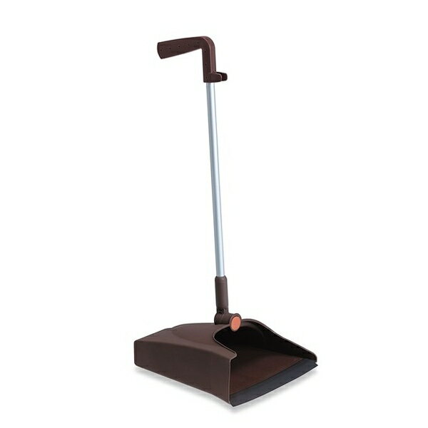 テラモト(TERAMOTO) 2Wayチリトリ ブラウン DP-472-000-4 [法人限定] | 2Wayチリトリ ブラウン テラモト ちりとり 塵取り 回転式 広狭切り替え 掃き掃除