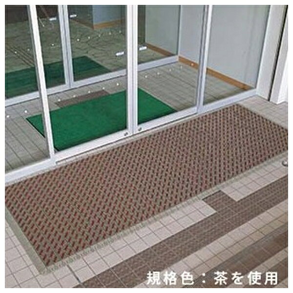 テラモト(TERAMOTO) カラーブラッシュ 灰 150×150mm MR-096-072-5 [法人限定] | テラモト 灰 フチ別売り マット ガレージ [2]