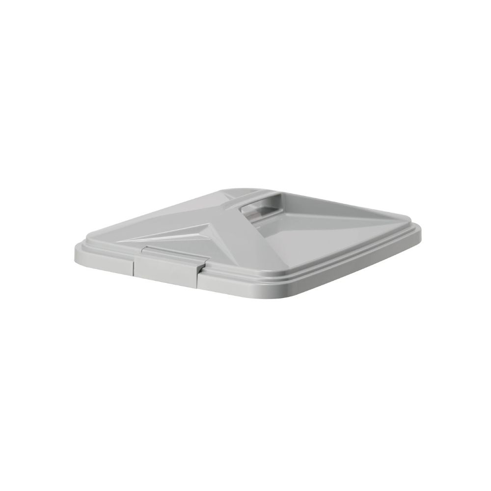 【箱売り 12個セット】テラモト(TERAMOTO) エコン ダストボックス#70 角型 フタ グレー (ゴムパッキン付) DS-220-817-5 [法人限定] [2]