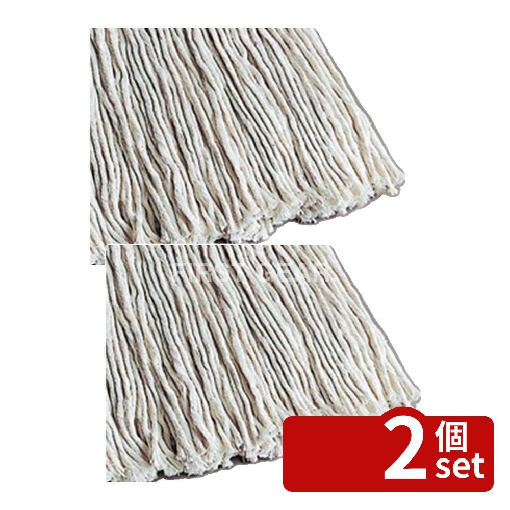 【2個セット】テラモト(TERAMOTO) モップ替糸 T-40 24cm 260g CL-366-226-0 [法人...