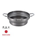 【お得な2個セット】燕三条 CS-017 千歳 鉄 共柄段付揚げ鍋 24cm | 燕三条 日本製 おしゃれ 揚げ鍋 天ぷら鍋 丸形 鉄 IH対応 揚げ鍋 鉄製 ...