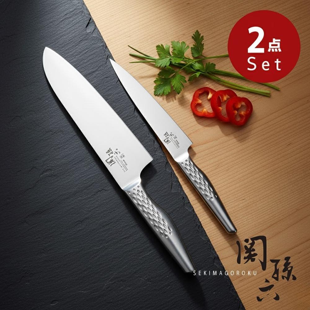 ＼レビュー特典有／2025新商品 sizeを選べる 関孫六 匠創 三徳&ペティ 包丁 2点セット 【在庫有り】 | 食洗機対応 ブランド セット ステンレス 三徳包丁 ペティナイフ 貝印 KAI オールステンレス 食洗機 日本製
