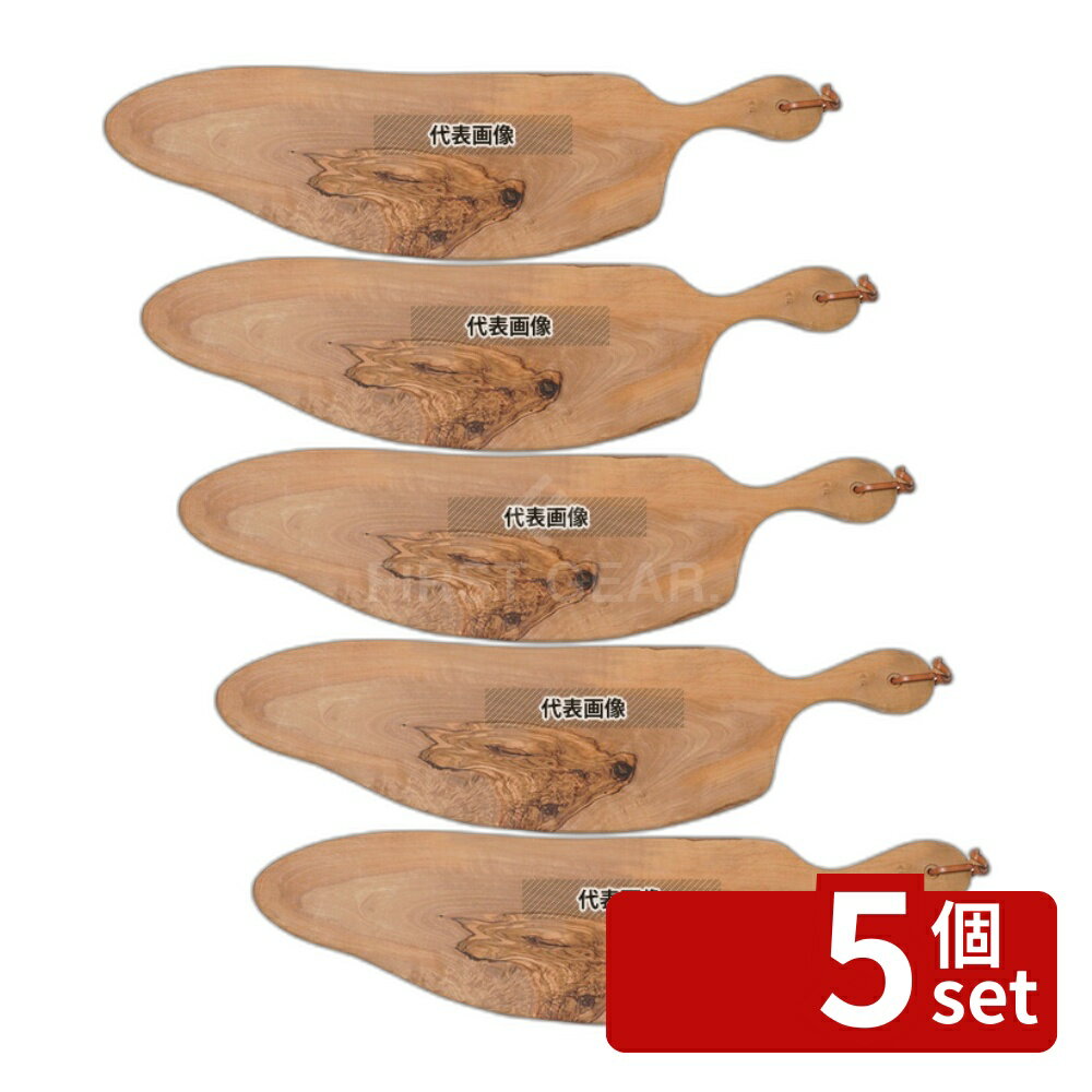 【5個セット】リビングカマトク ドリス・オリーブ ロングボードハンドル 47cm 約470×150×H20mm 皿 No.0313540