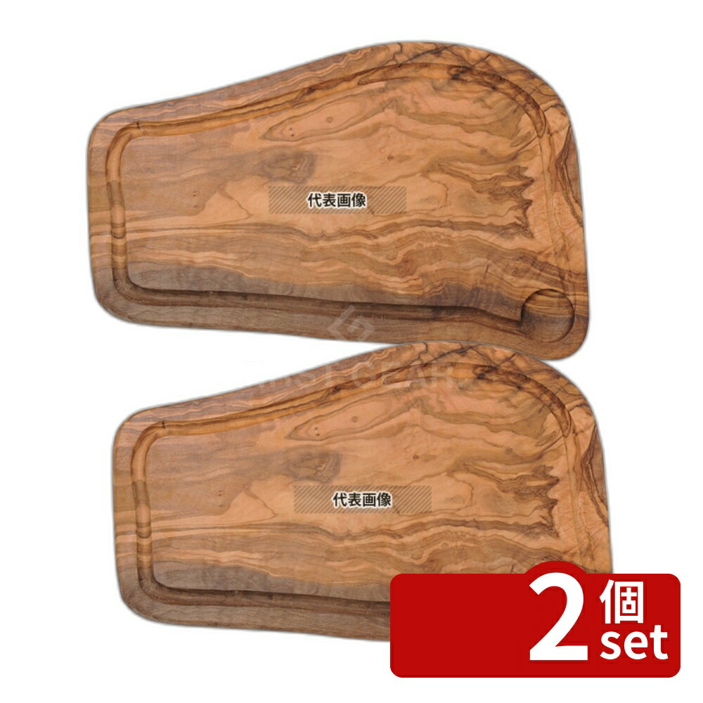 【2個セット】リビングカマトク ドリス・オリーブ ラスティックボード 51cm 約510×270×H20mm 皿 No.0313640