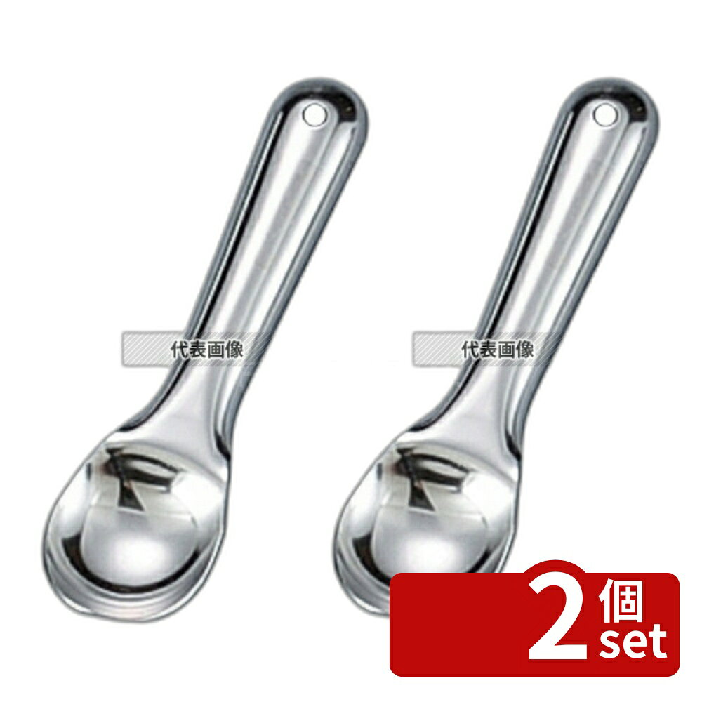 【2個セット】日本メタルワークス ダッシュ アイスディッシャースプーン (全長180) 180 ブレンダー/ジューサー/かき氷 No.0973200
