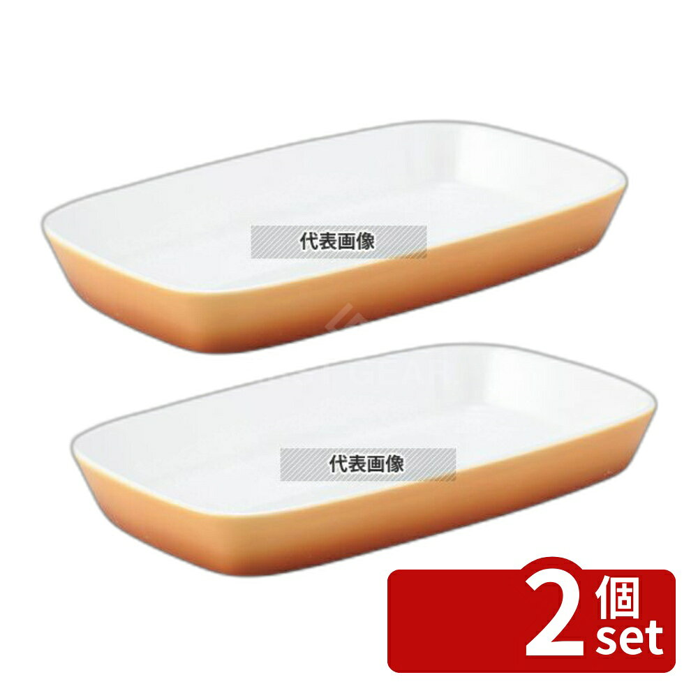 【2個セット】SCHOWLD(シェーンバルド) 角型 グラタン皿 9148439 (1011-39) 茶 2610ml 390×230×H50mm オーブンウェア No.2405900