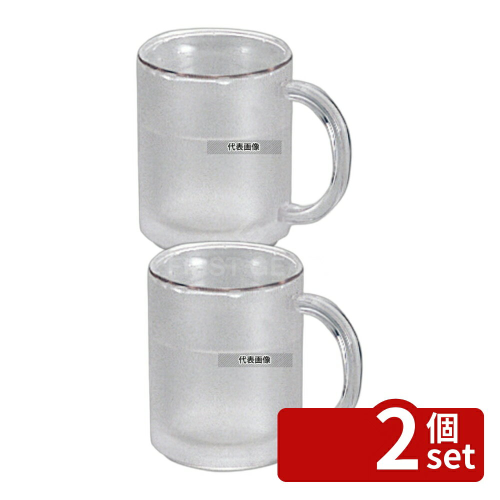 【2個セット】Is マグカップ (L) 280cc (保冷液入) 280cc φ80×H100 グラス/酒器 No.5250300