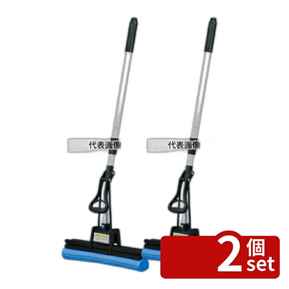 乐天商城 - 【2個セット】デカ 伸縮柄 吸水モップ 390×900〜1260 清掃/衛生用品 No.5303540