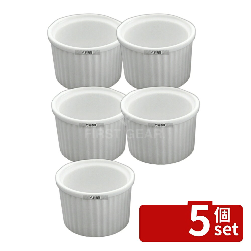 【5個セット】かんだ 耐熱性陶器 スフレ LL φ90×H50 約150ml φ90×H50 ビュッフェ/宴会 No.6100370