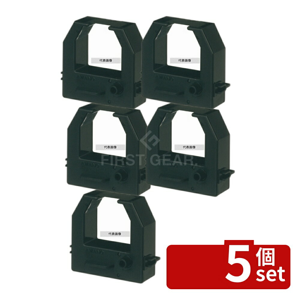 Set - 【5個セット】インクリボンカセット CE-319250 黒単色 店舗備品/防災用品 No.6423210