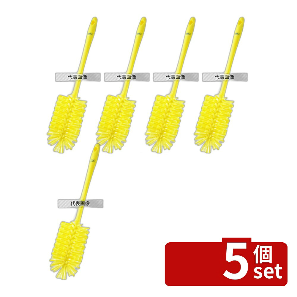 【5個セット】ヴァイカン ミートミンサーブラシ ハード 5381906 イエロー 90×430/160 ブラシ No.4473941