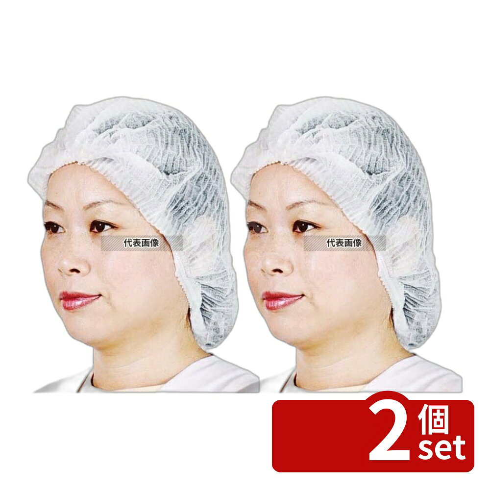 【2個セット】シンワ パラキャップ ホワイト FG-220 (100枚入) 帽子 No.4573801