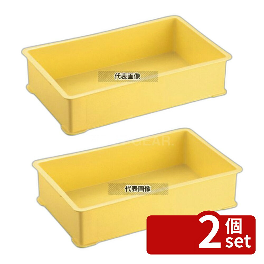 【2個セット】サンコー A型 番重 大 643×417×H160 PP製 32.7L 643×417×H160 運搬/ケータリング No.4836700