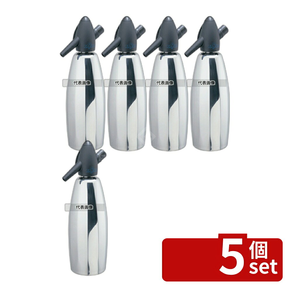 【5個セット】SUS ソーダサイフォン SSF-12M (ミラー仕上) φ95×325 ワイン/バー用品 No.8049800 first23-19702510 セミプロDIY店ファースト パッケージ画像