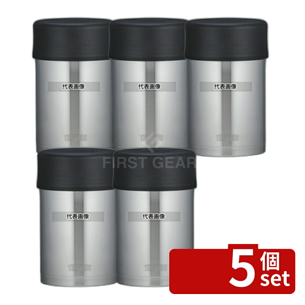 【5個セット】サーモス サーモス 真空断熱フードジャー JBN-300 ステンレス 300ml 95×95×H115 福祉/養育用品 No.8351610