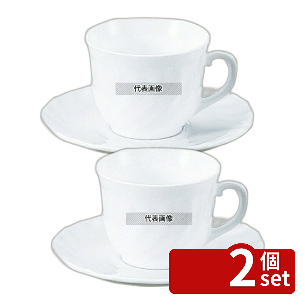 【2個セット】トリアノン カップ&ソーサー 67530 280ml φ93 280ml φ93×H72 カップ No.7367100 first23-19692419 セミプロDIY店ファースト パッケージ画像