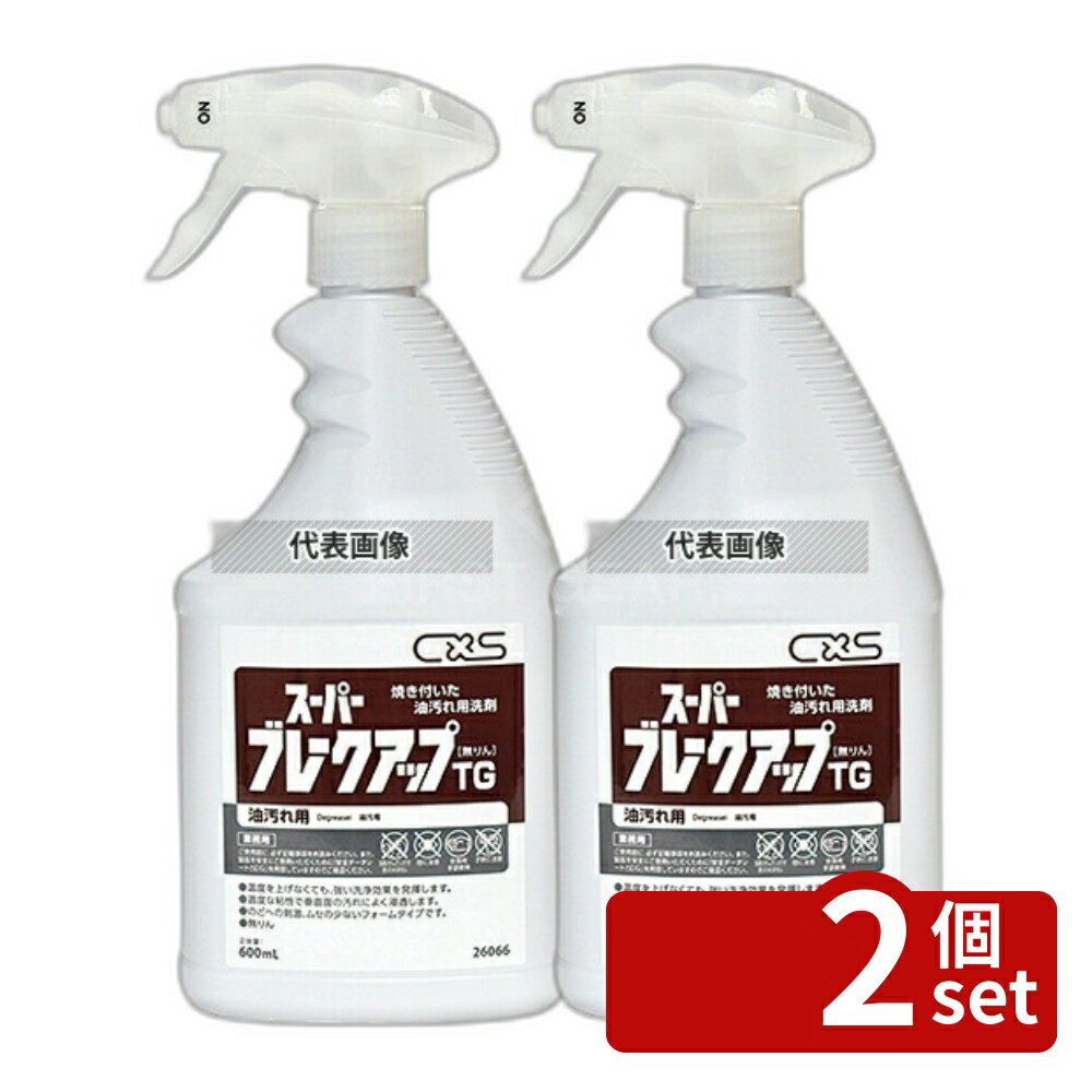 【2個セット】シーバイエス グリドルクリーナー スーパーブレークアップ TG 600ml 600ml ボトル:57×105×H207 洗浄剤 No.7387710