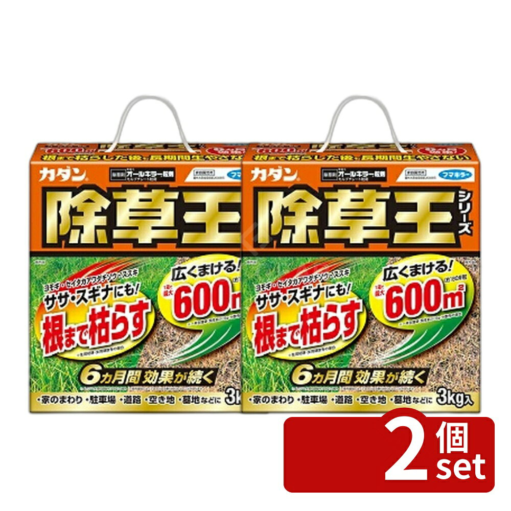 【2個セット】フマキラー カダン 除草王 オールキラー粒剤 3kg [4902424450101]