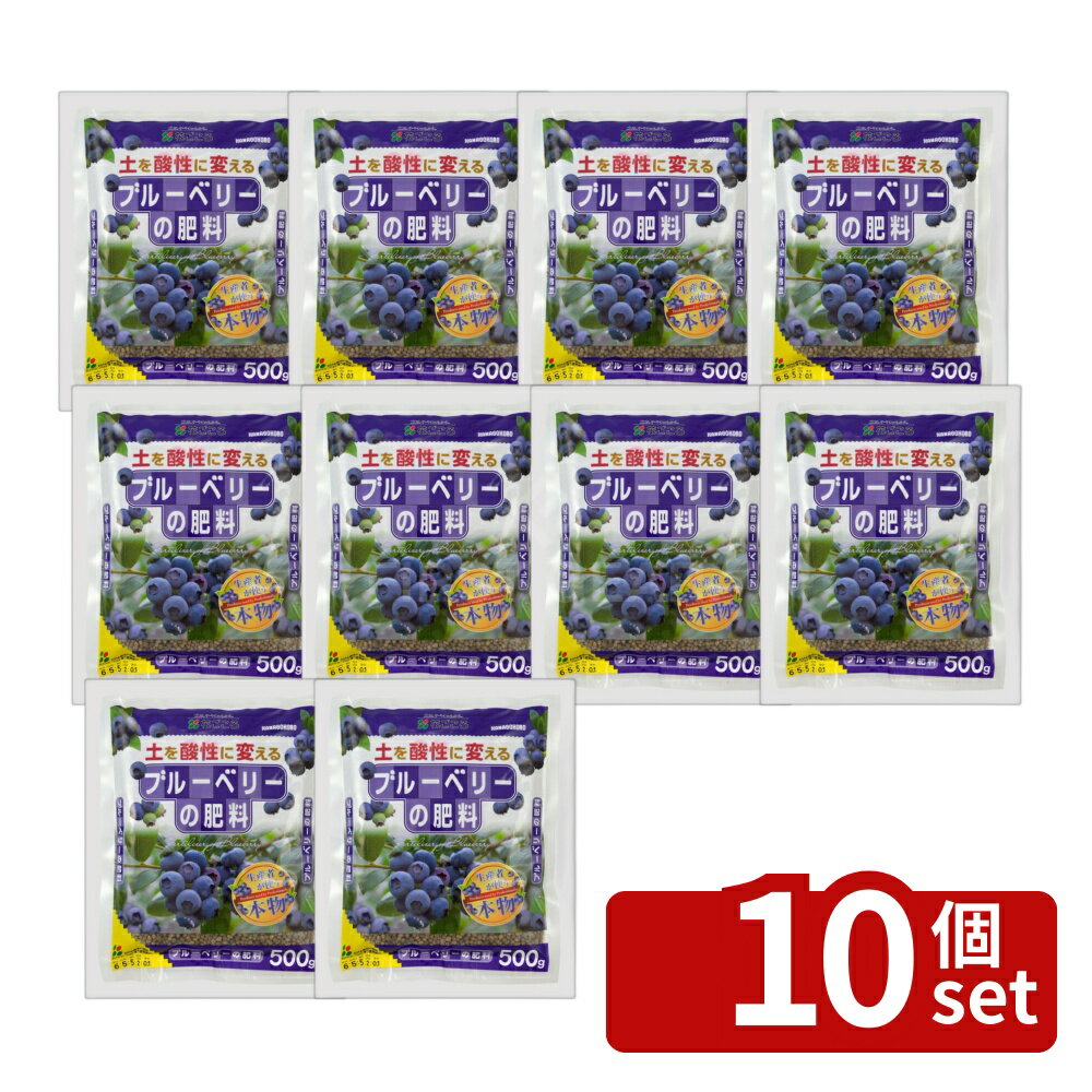 【10個セット】花ごころ ブルーベリーの肥料 500g [4977445053402]