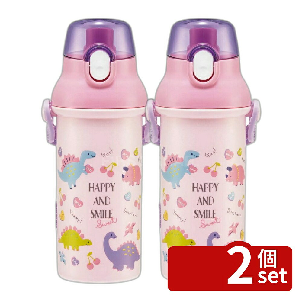 【2個セット】抗菌直飲プラボトルH&S | 水筒 スケーター 抗菌 プラスチック 子供用...