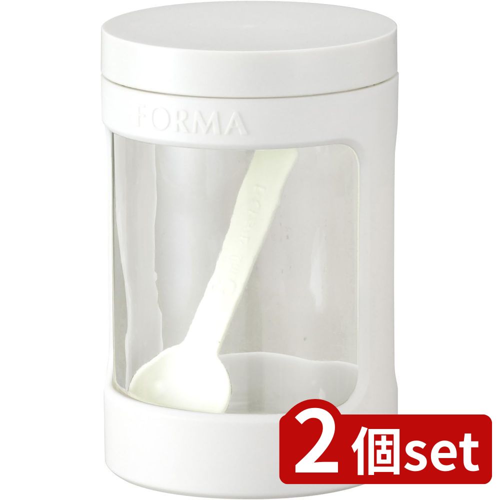 2個set アスベル アスベル フォルマ ガラスポット WH 1131 | ガラスポット フォルマ アスベル 保存容器 ガラス 密封瓶 調味料ポット キッチン用品 収納 容器 密閉 食品保存 新生活 調味料入れ キッチン ガラス容器 ソーダーガラス 調味料ガラス 密閉容器