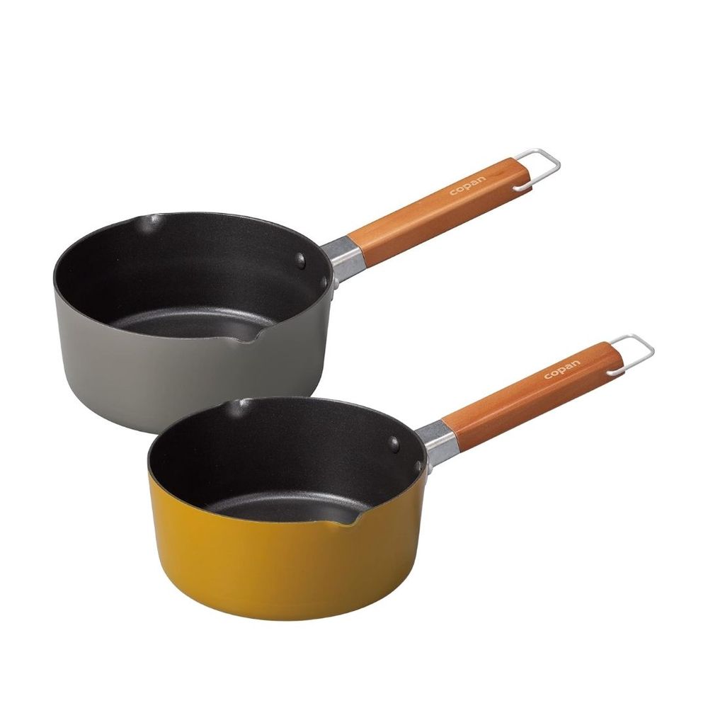 選べる2種 シービージャパン IHチョコットミルクパン 16CM | ふっ素コーティング IH対応 ちょこっとミルクパン 調理器具 IHチョコットミルクパン マスタード 16CM スープパン 軽量ミルクパン 料理道具 アルミニウム合金 ミニミルクパン 深さがある鍋