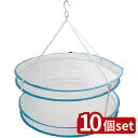 【10個セット】ダイヤ ダイヤ 折たたみいろいろ物干しネット2段 | 2段 折りたたみ 物干しネット 平干しネット 平干し 洗濯ネット 洗濯用品 物干し 室内干し 屋外干し 洗濯グッズ 型崩れ防止 クッション干し ぬいぐるみ干し セーター干し ニット干し ベランダ