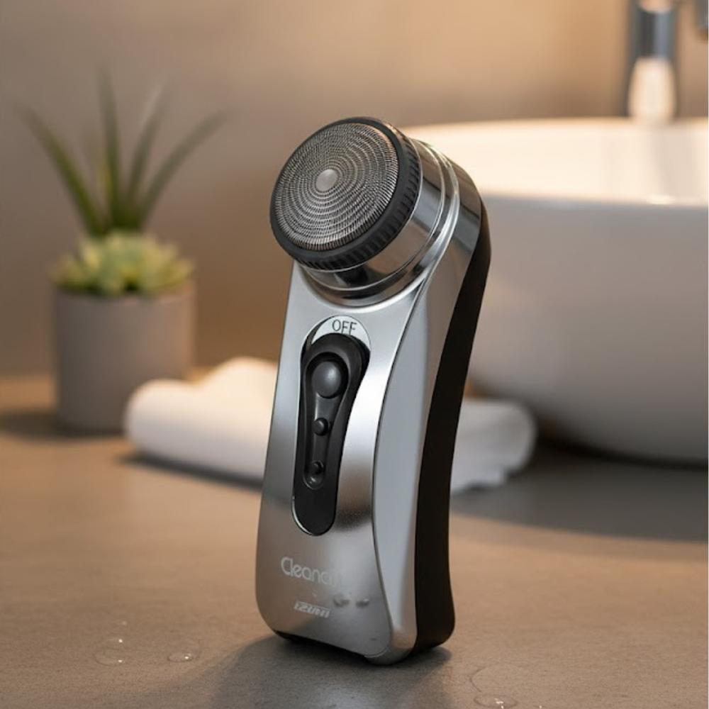 IZUMI 回転式シェーバー IZD-C449-H | シェーバー 髭剃り 回転式シェーバー マクセルイズミ コンパクトシェーバー 電動シェーバー 旅行用シェーバー 出張用シェーバー 肌に優しいシェーバー スイッチロック ボディデザイン