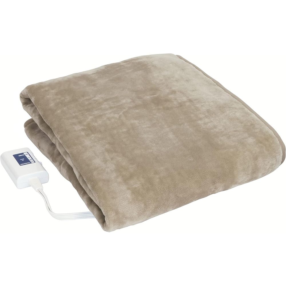ゼピール 電気敷毛布 (1枚) | 電気毛布 ゼピール 掛敷毛布 ダニ退治 あったか 暖かい ふかふか 温度調節 130×80cm 丸洗い 省エネ ひざ掛け 電気暖房 器具 スライド調節 電気敷毛布 冬用 家電 暖房器具 フランネル生地 織生地 簡易