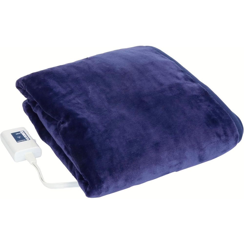 ゼピール 電気敷毛布 ダニ除け ネイビー (1枚) | ゼピール 電気敷毛布 ダニ除け 電気毛布 敷毛布 毛布 ダニよけ 寝具 暖房器具 冷暖房器具 ハウスダスト 寝室 フランネル仕上げ 丸洗い可能 サイズ140cm 55W DMY30FSKNV