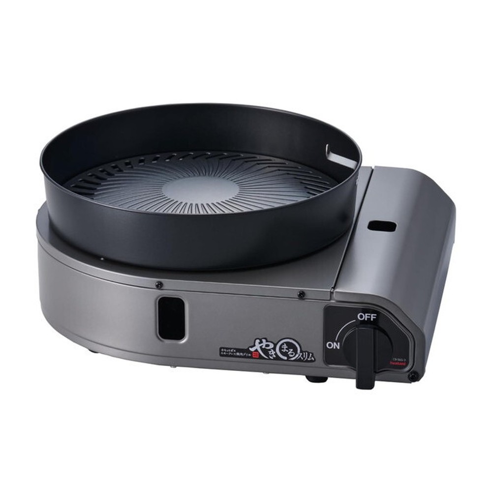 イワタニ スモークレス焼肉グリル やきまるスリム トングセット[a35289] | カセットガスコンロ カセットコンロ 煙が少ない 油はね防止