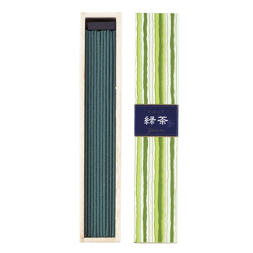 ＼レビュー特典有／日本香堂 かゆらぎ スティック 緑茶40本 [単品内容量/40g] | かゆらぎ  ...