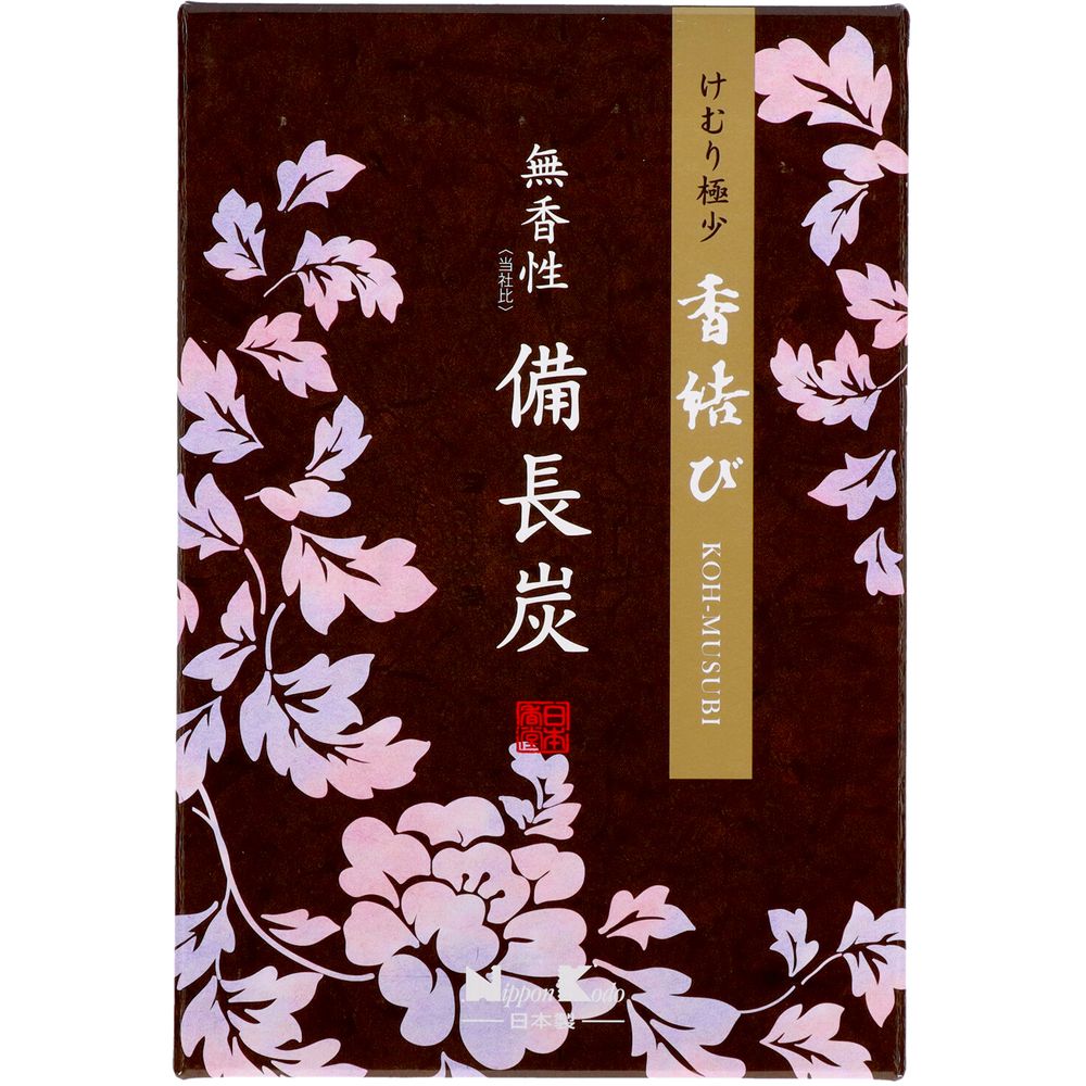 ＼レビュー特典有／日本香堂 香結び 備長炭 大型バラ詰 [単品内容量/220g] | 日本香堂 お香 ...