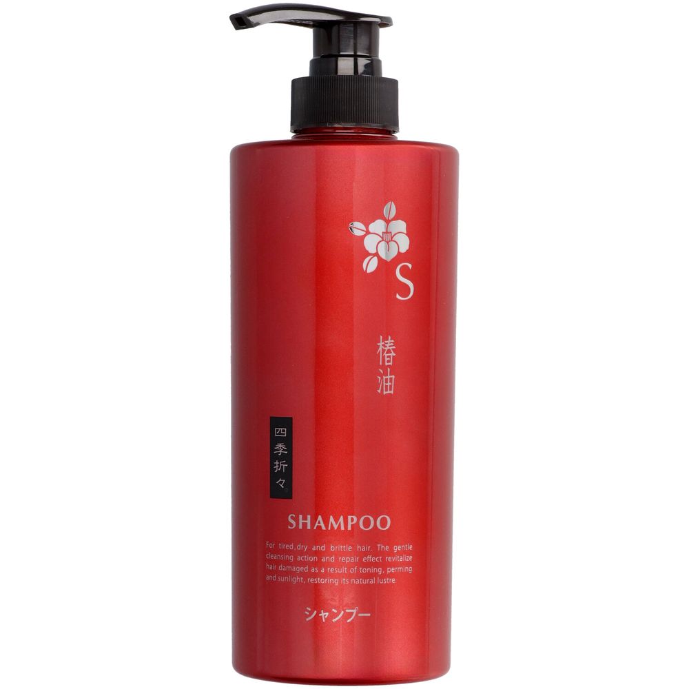 ＼レビュー特典有／熊野油脂 四季折々 椿油 シャンプー ボトル [単品内容量/600ml] | 椿油シャンプー 熊野油脂 シャンプー ツバキオイル 椿オイル ノンシリコン アミノ酸 シルク成分 セラミドAP 弱酸性 国産オイル ツバキヘアケア