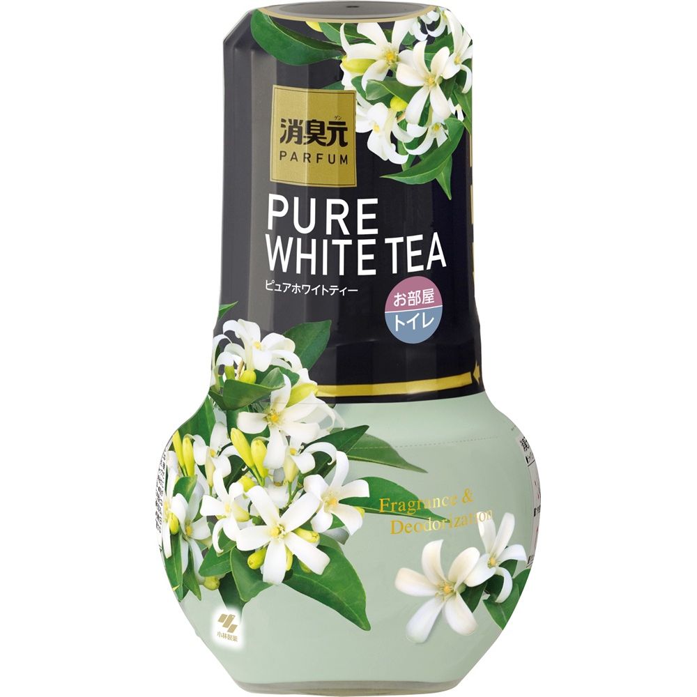 小林製薬 消臭元パルファムピュアホワイトティー [単品内容量/400ml] | 小林製薬 消臭元 パルファム ピュアホワイトティー 消臭芳香剤 消臭剤 ハーブ 香り トイレ お部屋 おすすめ 芳香剤 日本製 エコ容器 ティーノート