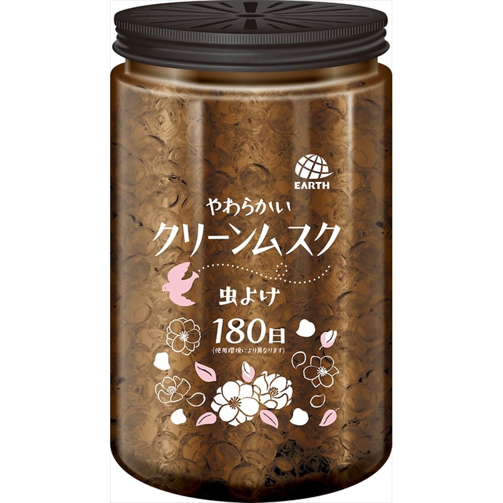 ＼レビュー特典有／アース製薬 マモルームエッセンス 虫よけパール 180日用 やわらかいクリーンムスク [単品内容量/500g] | マモルームエッセンス 虫よけパール 虫除け 消臭 置き型 虫よけ剤 天然成分 玄関用 芳香剤 クリーンムスク アース製薬