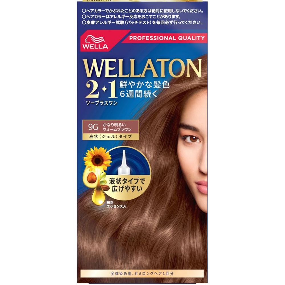 ウエラ ウエラトーンツープラスワン 液状タイプ 9G [単品内容量/134ml] | ウエラトーン ヘアカラー 髪染め ジェルタイプ ウエラトーン2+1 白髪染め 髪色 輝きエッセンス 成分 香り ナチュラル仕上がり 短時間染毛