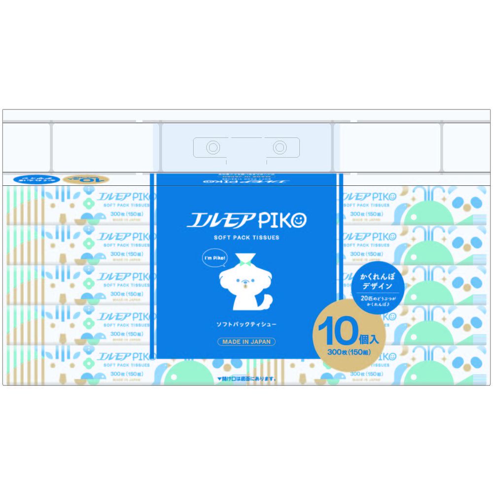 ＼レビュー特典有／カミ商事 エルモア ピコ ソフトパックティシュー [単品内容量/10個] | カミ商事 エ..