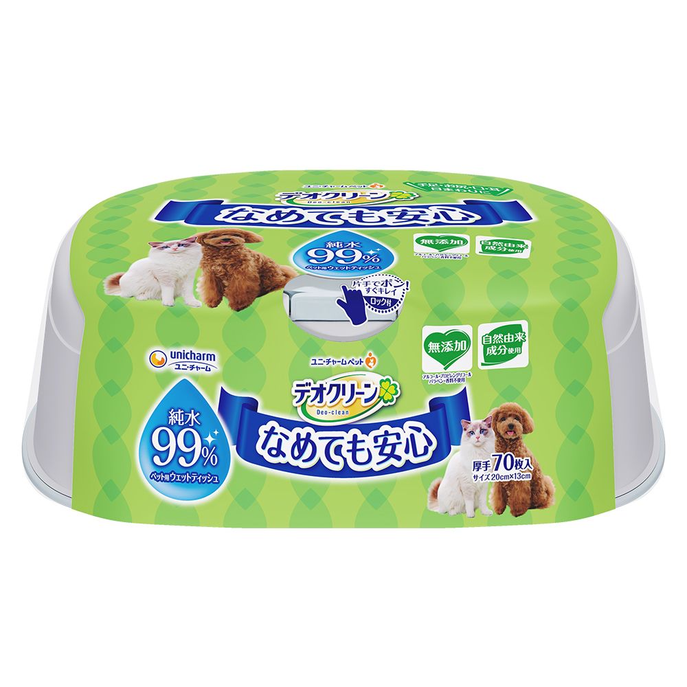 ユニ・チャーム デオクリ-ン純水99ウェットティッシュ本体70 [単品内容量/70枚] | デオクリーン ウェッ..
