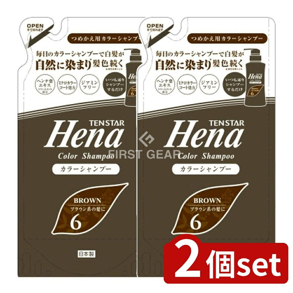 【2個セット】 ミマスクリーンケア テンスター カラーシャンプー ダークブラウン(詰替用) [単品内容量/..