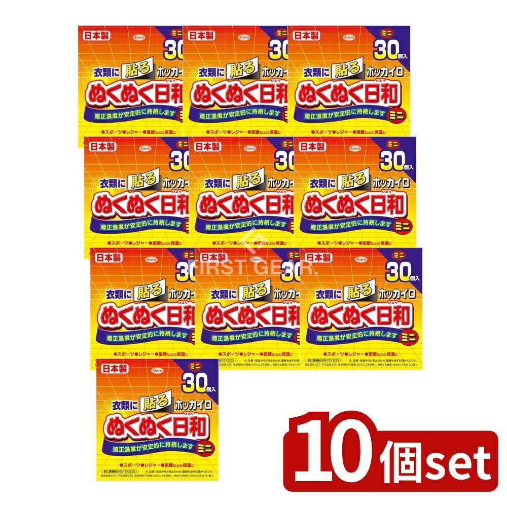 【10個セット】 興和 ホッカイロ ぬくぬく日和 貼るミニ [単品内容量/30個] | ホッカイロ カイロ 使い捨てカイロ ぬくぬく日和 興和 貼るミニ スポーツ観戦 ダイエット 温熱シート 貼るタイプ 使いやすい 小型カイロ アウトドア 寒い季節