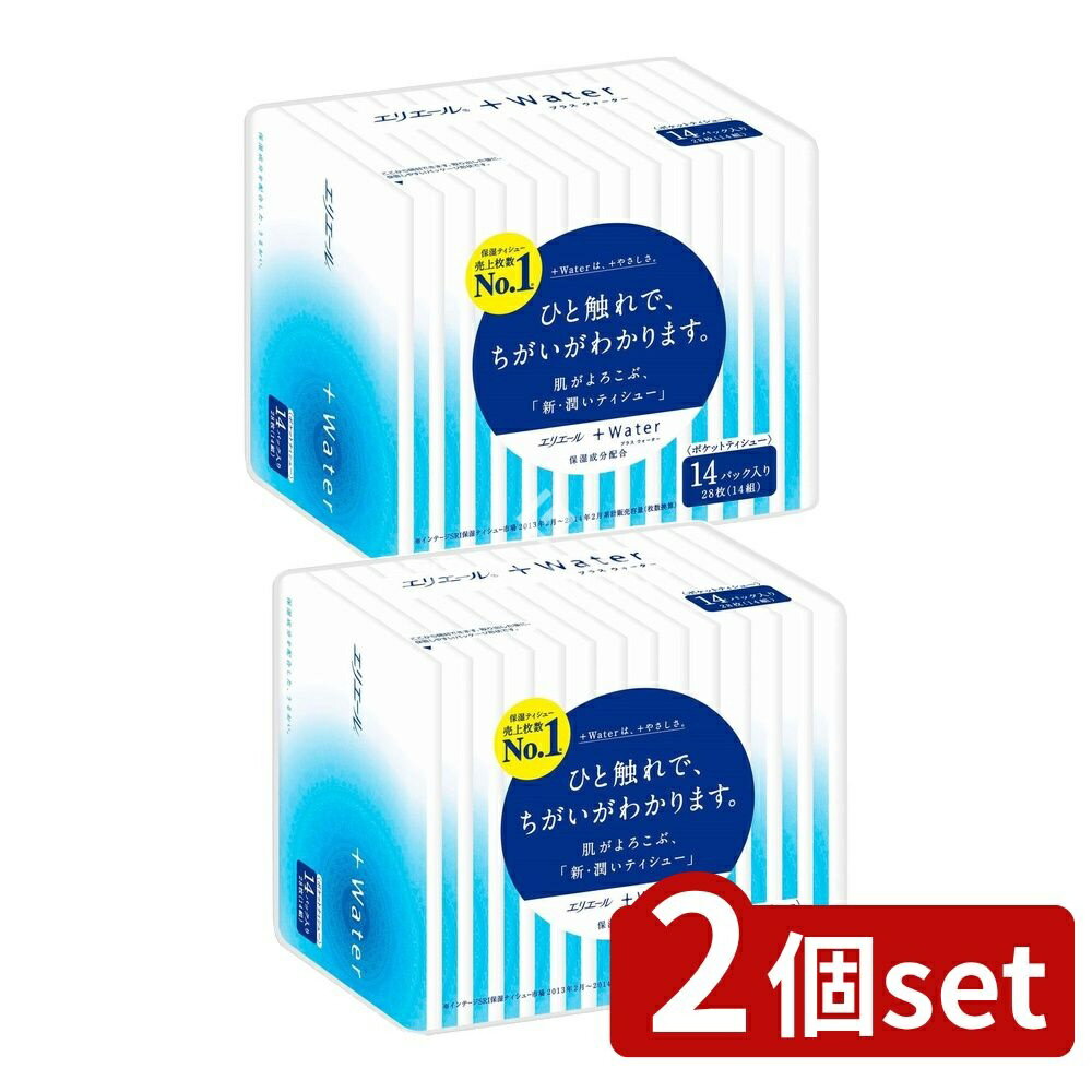 ＼レビュー特典有／【2個セット】 大王製紙 エリエール+WATERポケット14W×14個 [単品内容量/14個] | エ..