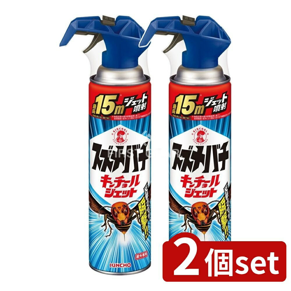 【2個セット】 大日本除虫菊 スズメバチキンチョールジェット [単品内容量/510ml] | 大日本除虫菊 スズメバチ キンチョールジェット ジェット噴射 駆除剤 殺虫剤 スズメバチ アシナガバチ 虫殺し 屋外専用 日本製 大日本除虫菊製品
