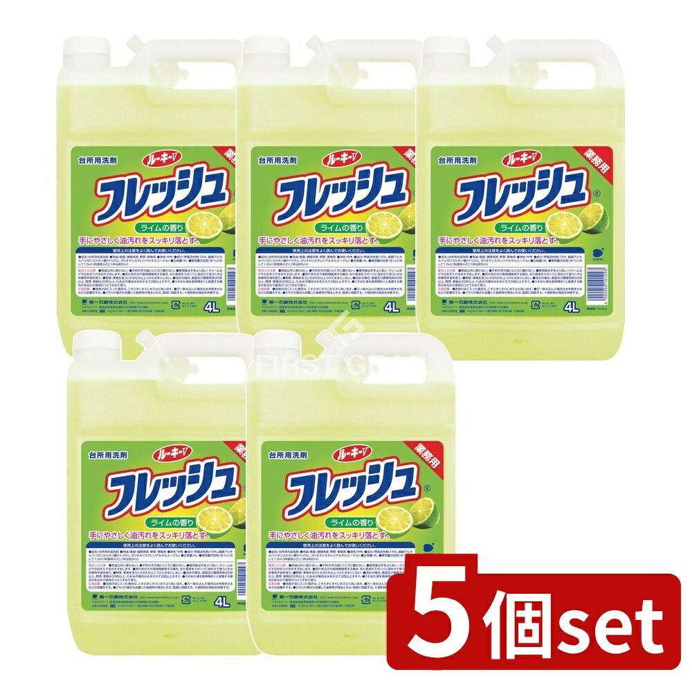 ＼レビュー特典有／【5個セット】 第一石鹸 ルーキーV フレッシュ [単品内容量/4L] | 第一石鹸 ルーキ..