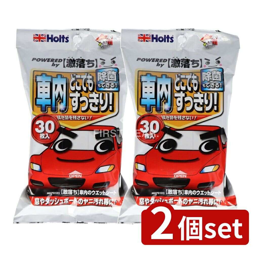 ＼レビュー特典有／【2個セット】 武蔵ホルト 激落ち車内のウェットシート [単品内容量/30枚] | ホルツ..