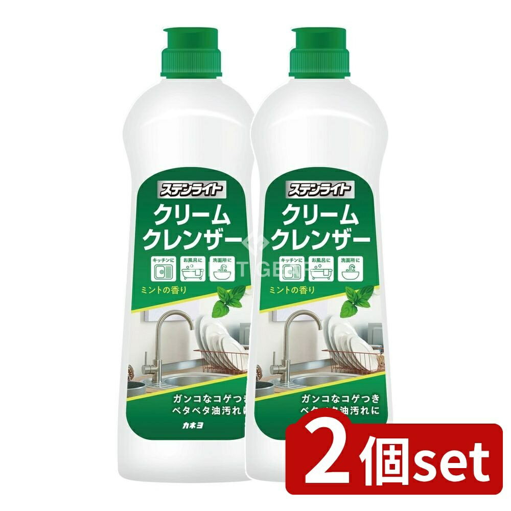 ＼レビュー特典有／【2個セット】 カネヨ石鹸 ステンライトクリームクレンザー ミントの香り [単品内容..