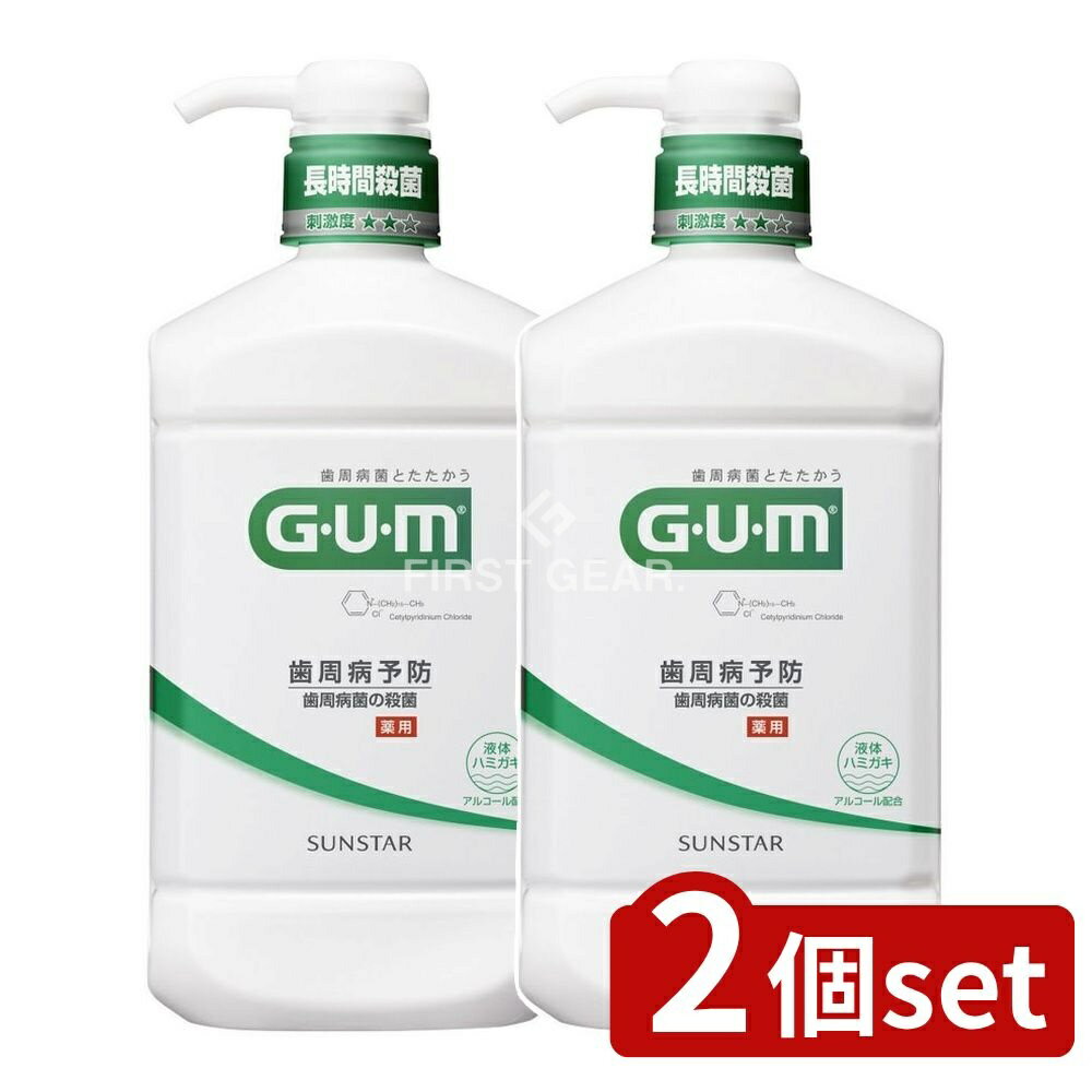 ＼レビュー特典有／【2個セット】 サンスター ガム・デンタルリンス レギュラータイプ [単品内容量/960ml] | ガム マウスウォッシュ ガム デンタルリンス 液体歯磨き オーラルケア 歯磨き 殺菌剤 antibacterial 口腔ケア 口腔洗浄 殺菌成分
